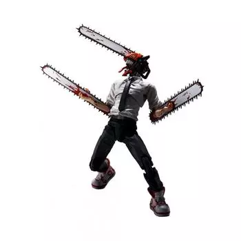 SHFiguarts Chainsaw Man примерно 150 мм, окрашенная подвижная фигурка из ПВХ и АБС