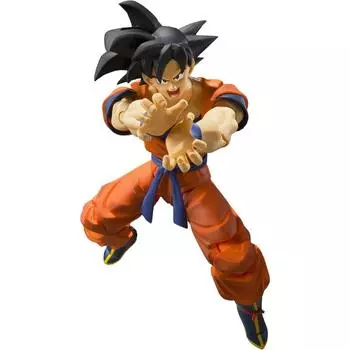 SHFiguarts Dragon Ball Сон Гоку - Сайян, выросший на Земле - Приблизительно. 140 мм ABS&PVC окрашенная подвижная фигурка