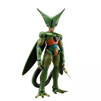 SHFiguarts Dragon Ball Z Cell Первая форма Приблизительно. Окрашенная подвижная фигура из АБС и ПВХ, 170 мм
