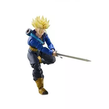 SHFiguarts Dragon Ball Z Super Saiyan Стволы — Мальчик из будущего — Приблизительно. Подвижная фигурка, окрашенная в ПВХ и АБС-пластик, 140 мм