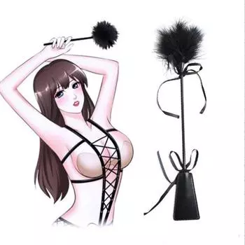 Щекотка шлепок кожаная лопатка секс-игрушка флирт перо шлепок лопатка пара