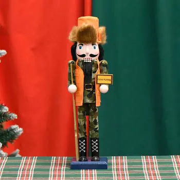Щелкунчик Фигурка Рождественский Декор Деревянная Скульптура Статуэтка для