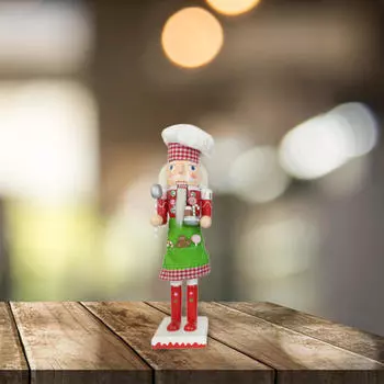 Щелкунчик, украшение, шеф-повар, скульптура, симпатичное настольное украшение, рождественский декор для фермерского шкафа Style A
