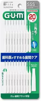 Щетка 20P размер SSS x 30 шт. для десен/межзубных промежутков I-образной формы