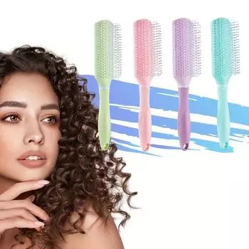 Щетка 2-в-1 для распутывания волос и массажа кожи головы — для влажных и сухих волос всех типов розовый