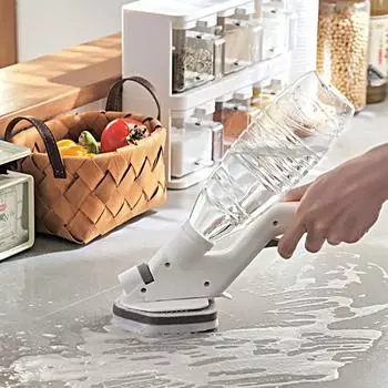 Щетка 4 в 1 для чистки стенок бассейнов, ванных комнат, полов, ванн, душевых кабин и кухонных поверхностей белый