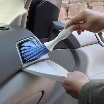 Щетка Angel Brush с лопаткой для чистки мертвых углов в автомобиле, маленькая щетка для очистки вентиляционных отверстий в углах автомобиля