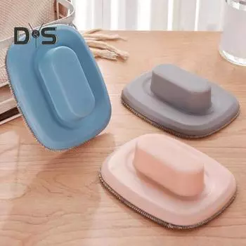 Щетка для экрана с гибкой щетиной Эргономичная ручка Легко чистить Влажным и сухим способом Ручной инструмент для чистки экрана серый