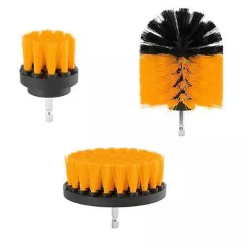 Щетка для электрической дрелиЩетка для ковров на полуЩетка для стеклянной плиткиЩетка для раковиныЩетка для колесЩетка для туалета в ваннойЩетка для чистки и полировки One Size жёлтый