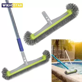 Щетка для бассейна, прочный инструмент для чистки пола и стен бассейна, щетка для бассейна, средство для удаления водорослей, скребок для чистки головки щетки