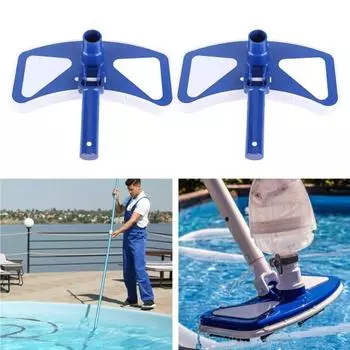 Щетка для бассейна с безопасным всасывающим отверстием Эргономичный дизайн Щетка для бассейна Профессиональный инструмент для ухода за бассейном Аксессуар для чистки синий