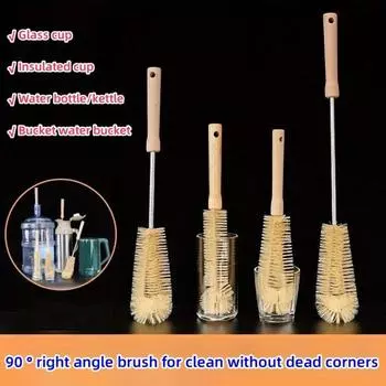 Щетка для блендера, щетка для чистки стаканов с водой, соковыжималка с длинной ручкой, специальная щетка для чистки аппарата для приготовления соевого молока, щетка для чистки стаканов из дерева