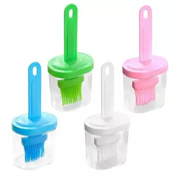 Щетка для блинного масла, пищевая мягкая щетина, щетка для барбекю с основанием One Size белый