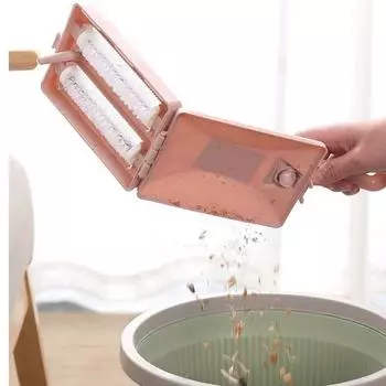 Щетка для бытовой чистки Большая длинная ручка Щетка для ковров Щетка для подметания кровати Щетка для дивана Щетка для пыли Пылесос Липкая щетка фиолетовый