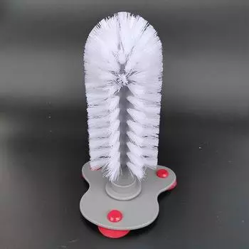 Щетка для чашки с мягкой щетиной, съемная присоска для стены, щетка для мытья стекла, бытовая кухонная щетка для бутылок, щетка для мытья чашек