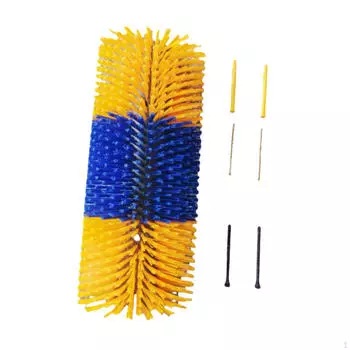 Щетка для чесания спины животных, инструмент для ухода за скотом на ферме yellow blue