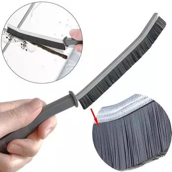 Щетка для чистки 2 шт. с длинным зазором, для автомобиля, для бытовых нужд, для плитки, для узких швов, жесткая щетина, для чистки щелей, щетки, инструмент для чистки белый