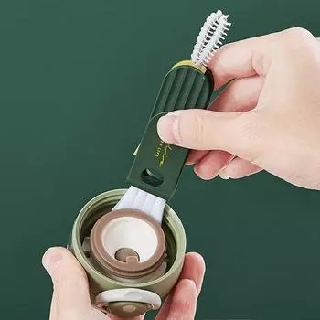Щетка для чистки 3 в 1, инструмент для мытья бутылок, канавка крышки