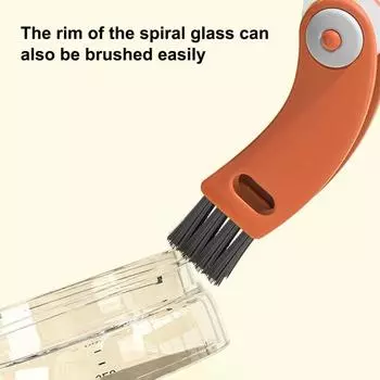 Щетка для чистки 3 в 1 Компактная конструкция Крючковидная щетка для удаления Можно мыть дома зелёный