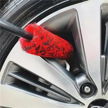 Щетка для чистки автомобильных колес, гибкие шерстяные салфетки для мойки автомобильных дисков и шин, легко очищают труднодоступные места, инструменты для чистки автомобилей