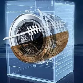 Щетка для чистки барабанной стиральной машины Универсальная щетка для чистки радиаторной сушилки Внутренний барабан Щетка с длинной ручкой Инструмент для мытья