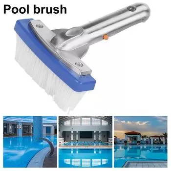Щетка для чистки бассейна, эластичная щетина высокой плотности, чистящая щетка для бассейна, жесткое средство для удаления пятен для дома белый