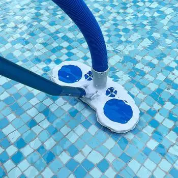 Щетка для чистки бассейна с редукционным клапаном давления воздуха, пружинным фиксатором, круговой щетиной