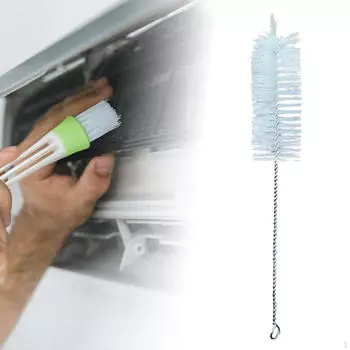 Щетка для чистки бутылок, небольшая трубка из нейлоновой соломы для слива раковины