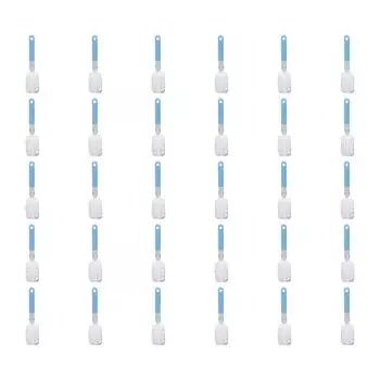 Щетка для чистки бутылок, съемная, мягкая, для бокалов, стаканов для воды (синий)