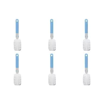 Щетка для чистки бутылок, съемная, мягкая, для бокалов, стаканов для воды (синий)