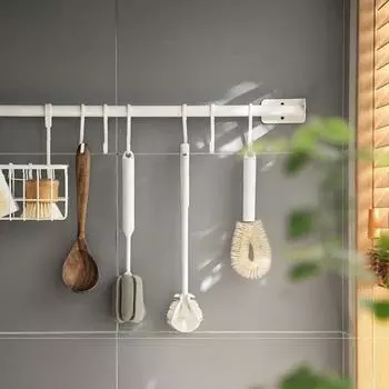 Щетка для чистки чашек с длинной ручкой, силиконовая щетка для чистки бутылок для молока, бокалов, чашек, бытовых стеклянных кружек для кофе и чая