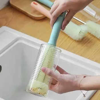 Щетка для чистки чашек с длинной ручкой Маленькие щетки Машина для разбивания стен Специальная щетка для чистки чашек Артефакты для чистки чашек и бутылок