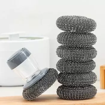 Щетка для чистки дома из стальной проволоки Чистая мочалка для мытья посуды Средство для удаления ржавчины Скребок для кухонных принадлежностей для удаления ржавчины Инструменты для горшков Аксессуары для дома