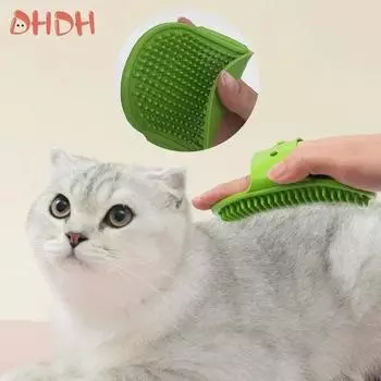 Щетка для чистки домашних животных, собак, кошек, ванны, массажные перчатки, расческа для удаления шерсти, уход за шерстью, мягкий резиновый инструмент для чистки, принадлежности для мытья домашних животных розы красного