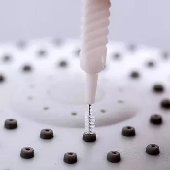 Щетка для чистки душевой лейки WIKHOSTAR, маленькая щетка, предотвращающая засорение пор, щетка для чистки душевой лейки ... инструменты для ванной комнаты