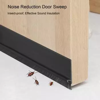 Щетка для чистки дверей, 2 шт., для нижней части двери, интегрированная конструкция щетки для чистки дверей коричневый