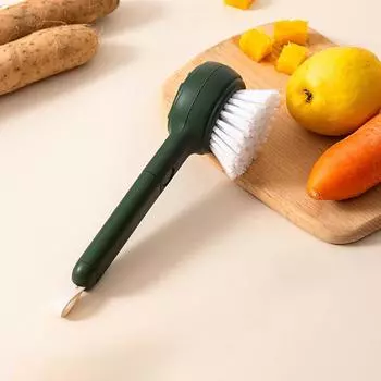 Щетка для чистки фруктов и овощей, многофункциональная щетка для чистки фруктов, можно повесить, кухонные принадлежности, бытовая щетка белый