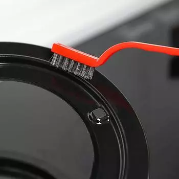 Щетка для чистки газовой плиты 3 установленная кухонная вытяжка для удаления масляных загрязнений стальная проволочная щетка инструмент для чистки плиты Small 17*2*3.5cm разноцветный