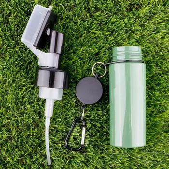 Щетка для чистки гольф-клуба с бутылкой с водой, инструмент для чистки головы с нейлоновой щетиной белый