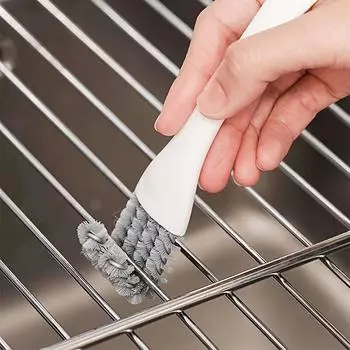 Щетка для чистки гриля, Щетка для чистки барбекю, Щетка для барбекю, Щетка для чистки кухонной плиты, Многофункциональная маленькая щетка для кухни белый