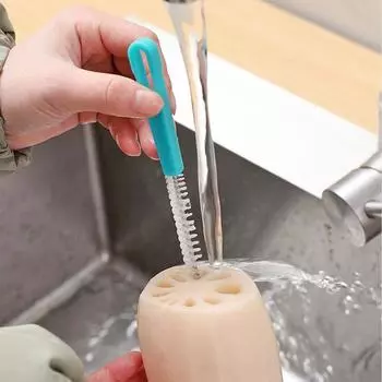Щетка для чистки из нержавеющей стали Щетка для чистки бутылок Щетка для чистки труб для раковины в ванной Легко очищаемые инструменты для выемки грунта Щетка для корня лотоса