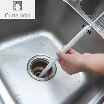 Щетка для чистки канализационных труб Инструменты для выемки грунта Очиститель канализации Палка для удаления засоров Домашняя гибкая раковина Ванна Туалет Земснаряд для труб Змеиная щетка