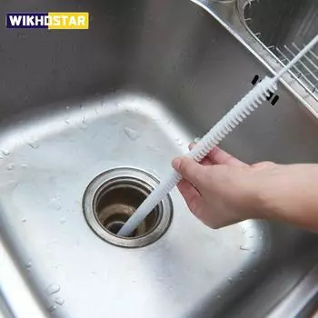 Щетка для чистки канализационных труб Инструменты для выемки грунта Очиститель канализации Палка для удаления засоров Домашняя гибкая раковина Ванна Туалет Земснаряд для труб Змеиная щетка