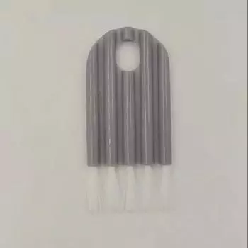 Щетка для чистки клавиатуры, 1 шт., гибкая щетка для крышки чашки, щетка для пазов и зазоров серый