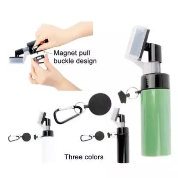 Щетка для чистки клюшки для гольфа Герметичная бутылочка с резервуаром и тонкой щетиной Щетка для чистки канавок на головке клюшки для гольфа Аксессуары для гольфа белый