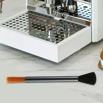 Щетка для чистки кофемолки, алюминиевая ручка с двойной головкой для эспрессо для кухни