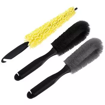 Щетка для чистки колес автомобиля, щетка для чистки шин, инструмент для чистки автомобильных дисков, ручка для чистки колес мотоцикла, грузовика, автомобиля, щетка для чистки новых жёлтый