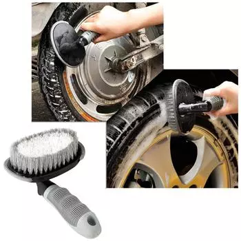 Щетка для чистки колесных дисков Мягкая щетка для чистки автомобилей Плотная щетка для шин Профессиональная щетка для детейлинга Универсальная щетка для чистки дисков 3