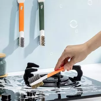 Щетка для чистки кухни, инструмент для мытья, очистка от накипи, щетка для мытья стали, щетка для чистки кухни, бытовые чистящие средства оранжевый