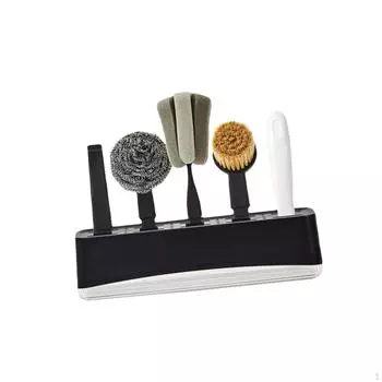 Щетка для чистки кухни Щетки для посуды с длинной ручкой Сливная полка Проволочный шарик из нержавеющей стали